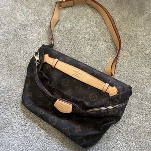 Brown & tan bumbag dupe